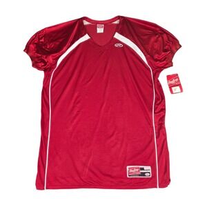 Vintage 90's Rawlings Football Team‎ Jersey Red New NWT Blank 2XL Mens Vtg